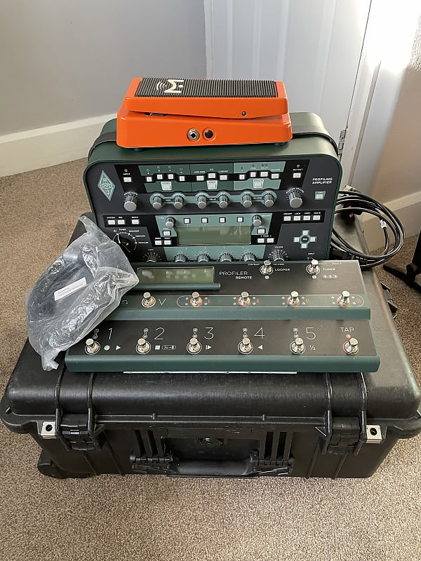 Kemper Profiler PowerHead with Kemper ‘Remote’ Footswitch, Peli 1610 case and Mission G66 Custom expression pedal. image 1