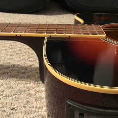 Aria Acoustic Electric 6-String Guitar AW-20CE BS Tobacco SunBurst Dreadnought image 20