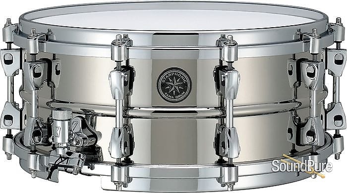 Tama 6x14 Starphonic Snare Drum Nickel Plated Brass image 1