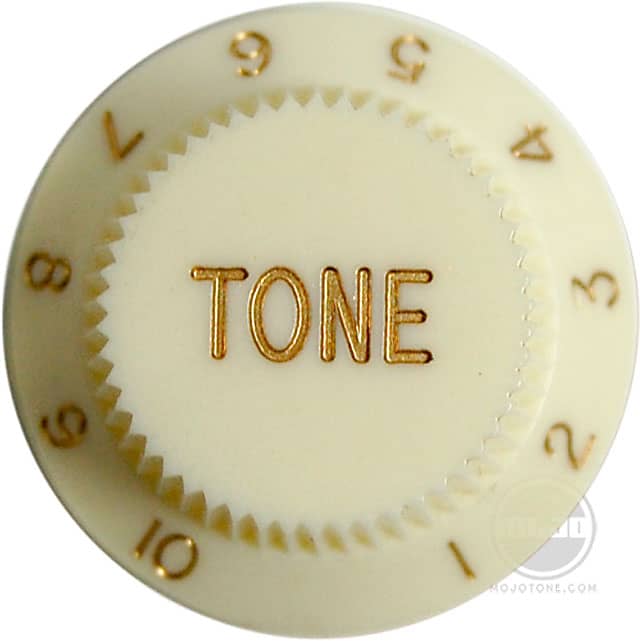 Fender Strat Tone Knob (Parchment) Reverb