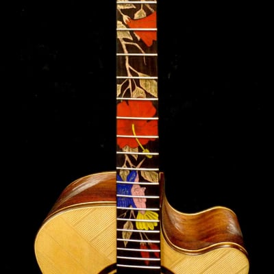 Blueberry Handmade Acoustic Guitar Grand Concert Cutaway Built to Order - 90 Day Delivery image 8