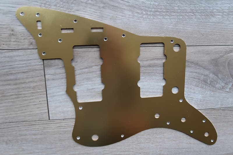 Left Handed Fender Jazzmaster 60's Gold Anodized Pickguard Reverb