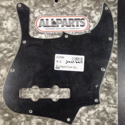 Allparts PG 0755-033 Black 3-ply Pickguard for J. Bass for sale