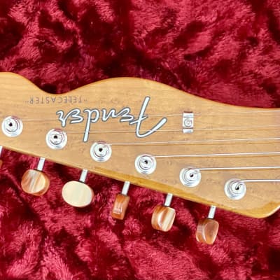 Fender  2019 Artisan Koa Thinline Tele - Shellac Amber image 6