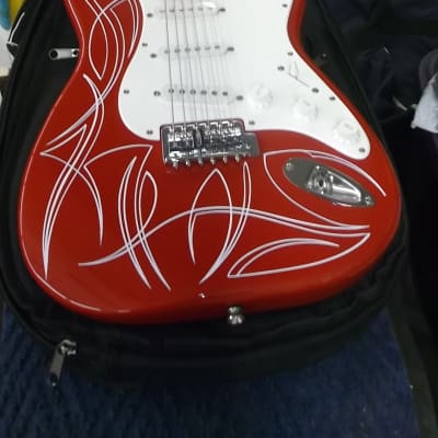 Fender Squier 2010 Red Pinstripe image 1