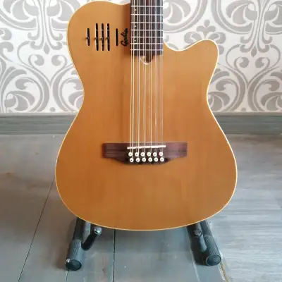 Godin A12 SG Solid Cedar Cutaway 12-String with Electronics Natural Semi-Gloss for sale