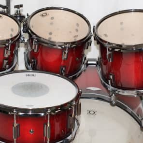 Drumcraft Series 8 Maple 7-pc Drumset in "Redburst" with Hardware -NEW image 11