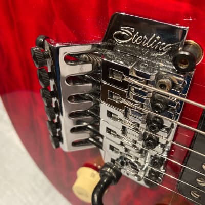 Sterling AX4 SUB Axis in Transparent Red | Reverb