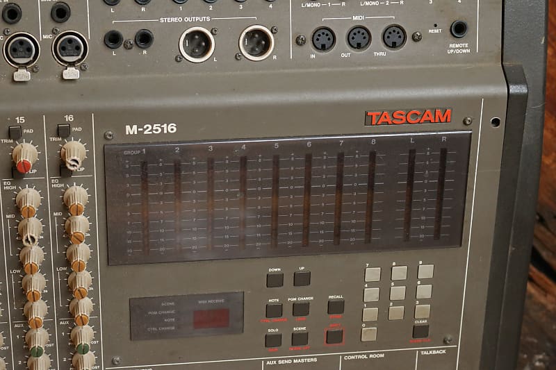Tascam M-2516 16-Channel Analog Multitrack Mixing Console