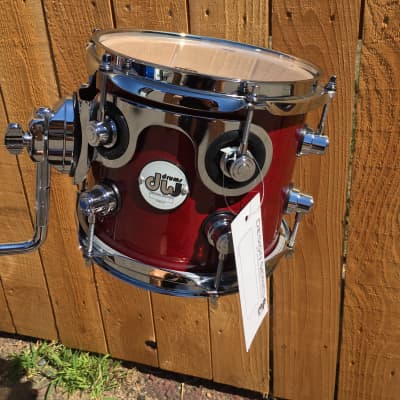 DW Design Series || maple shell 7x8'' Cherry Stain Lacquer || 8" Tom image 1