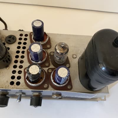 Bell and howell Film O’ Sound tubes glowing easy for amp conversion project. image 3