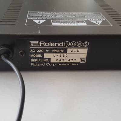 Roland U-110 PCM Sound Module + Sound Library Data ROM Card +  Alesis Midiverb 3 image 7