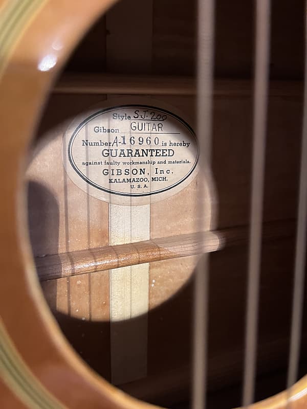 Gibson J-200 1952 Natural | Reverb