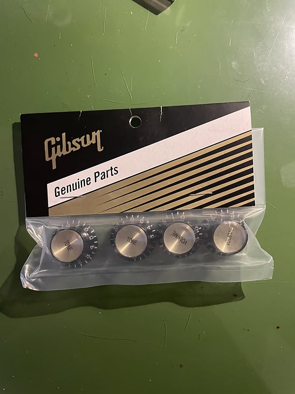 Gibson Reflector Knobs 2023 - Black/Gold | Reverb