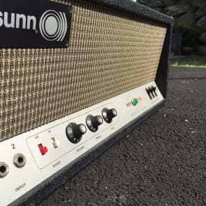 Vintage 1969 Sunn 200S tube bass guitar amplifier image 2