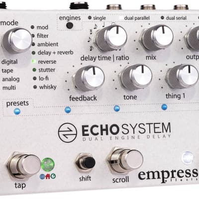 Empress Effects Echosystem Dual Engine Delay Guitar Effect Pedal