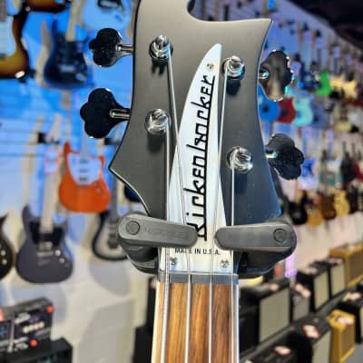 NEW 2024 Rickenbacker 4003MBL Matte Black 4-String Bass 4003 | OHSCase 785 Auth Dealer image 4