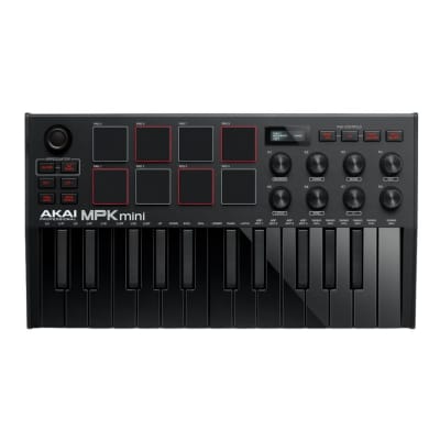 Akai Professional MPK mini MK3 25-key MIDI Keyboard Controller with MPC Performance Pad and OLED Display (Special Edition Black)