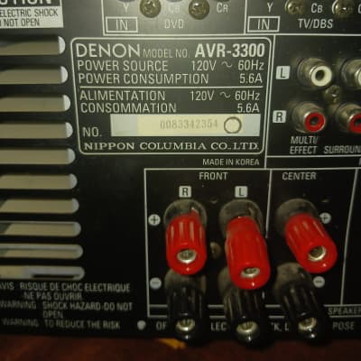 Denon AVR-3300 Audio Component/AV Surround Receiver image 3