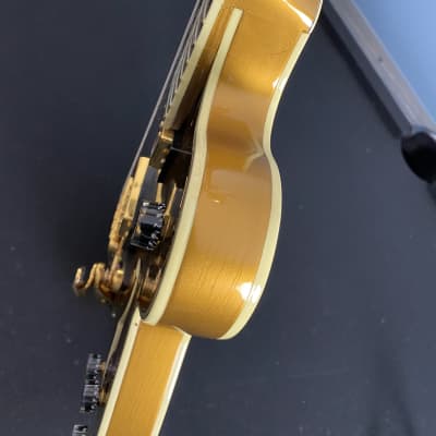 Video! Unreleased 1993 Gibson R+D Chet Atkins Country Gentleman 100th Anniversary 1994 - All Gold w/ Diamond Headstock + Block Inlays image 21