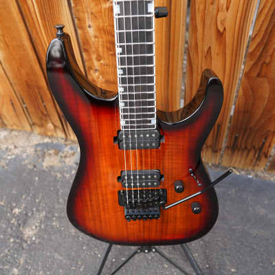 ESP USA M-II NTB FR - 3-Tone Sunburst Koa 6-String Electric Guitar w/ Black Tolex Case (2023) image 13
