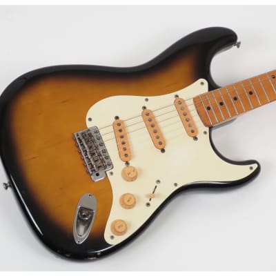 1986 Fender Stratocaster ST57-55 Sunburst- 57 Reissue MIJ - A Great Relic Look! image 1