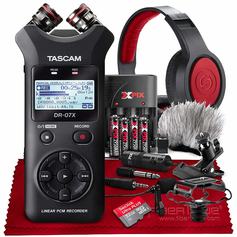 Tascam DR-07X Stereo Handheld Digital Audio Recorder with USB 