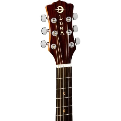 Luna Guitars Limited Safari Muse Mahogany 3/4 Size Acoustic Guitar Natural image 5