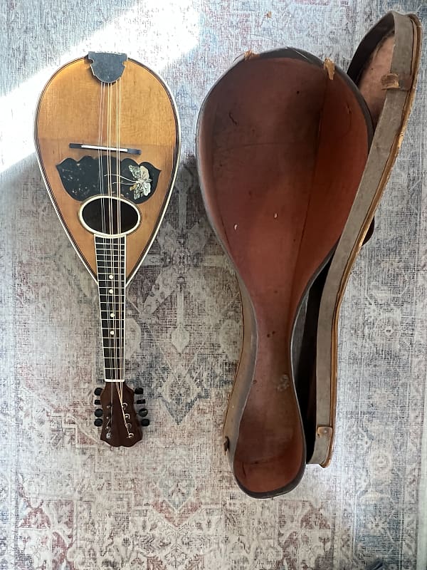 Antonio Grauso bowlback mandolin 1900's image 1