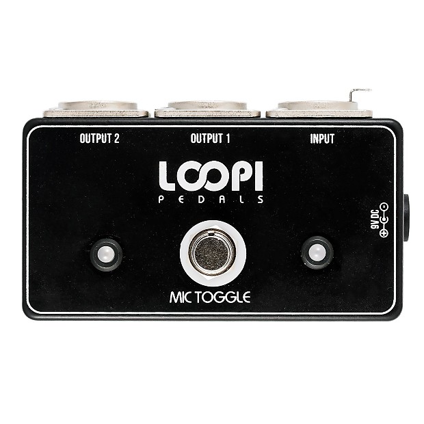 Loopi Pedals Microphone A/B Switch Pedal Reverb