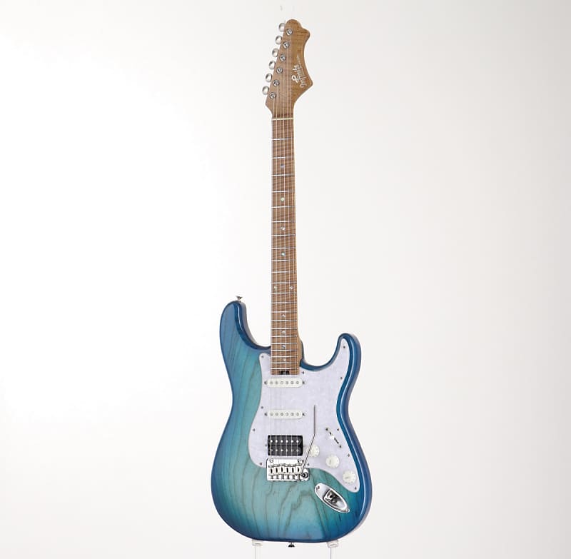 Infinite Trad Fullsize ST HSS Borabora Blue Burst Roasted Flame Maple Neck  [SN 0457] [06/14]