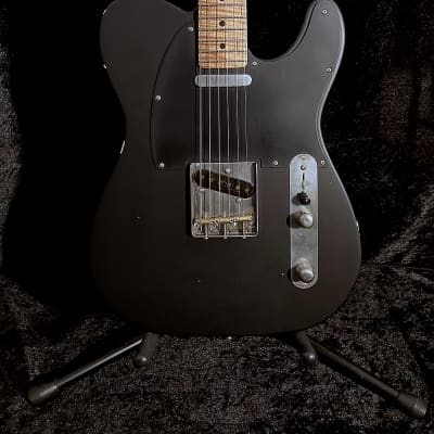 LsL T Bone One Matte Black Tele, Telecaster 5A Highly Figured Roasted Flame Maple Neck & Fretboard, Aged, Relic image 3
