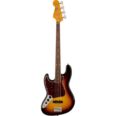 Fender American Vintage II 1966 Jazz Bass Left-Hand Rosewood Fingerboard - 3-Color Sunburst image 3