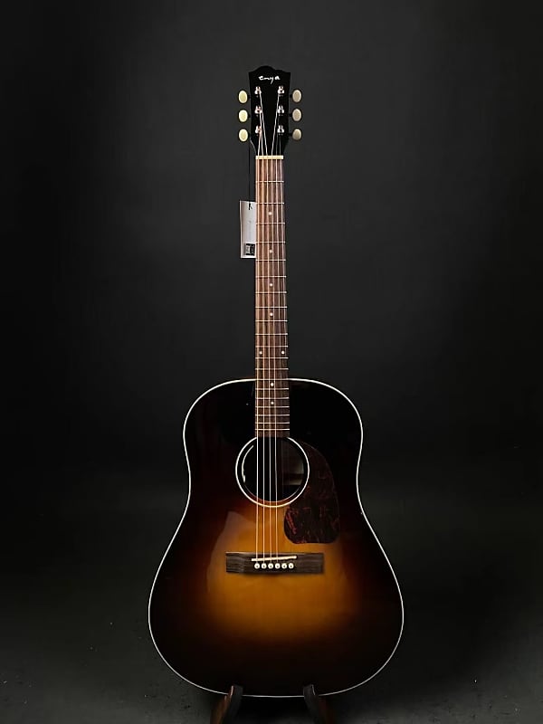 Enya T05J acoustic electric guitar Vintage Sunburst with dual mode pickup and deluxe hardcase image 1
