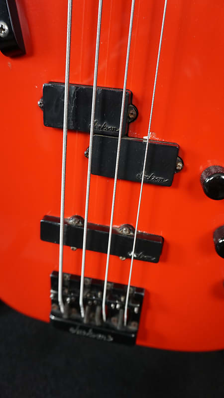 Charvel 2B Late 80s - Ferrari Red PJ Bass Guitar w/ Case