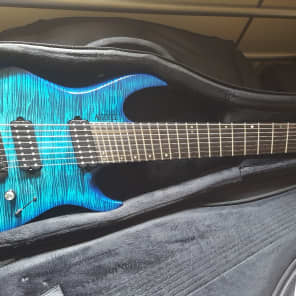 Kiesel Vader Multiscale 8 String Headless Guitar in Aquaburst image 1
