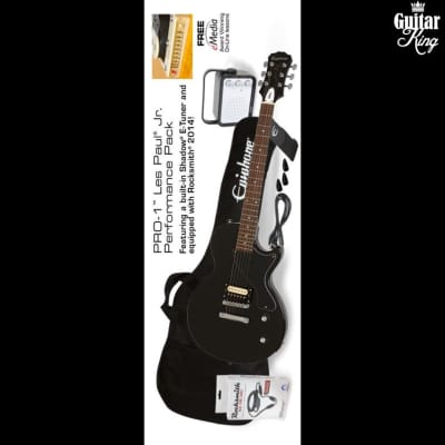 Epiphone PRO-1 LES PAUL JR. PACK (Equipped with Rocksmith) Ebony image 5