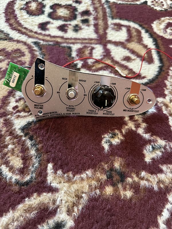 Fender Jazz Bass preamp and control panel Reverb