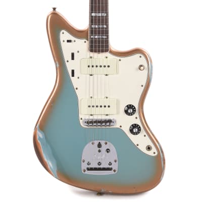 Fender Custom Shop 1966 Jazzmaster "Chicago Special" Relic Super Aged Firemist Silver w/Firemist Gold Burst (Serial #R136028) image 1