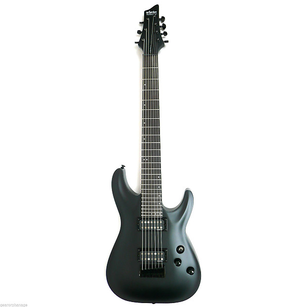 Schecter Stealth C-7 Satin Black SBK Electric Guitar C7 STEALTH #2