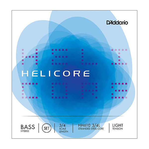 D'Addario Helicore Orchestral Bass Single A String - 3/4 Scale Light Tension image 1
