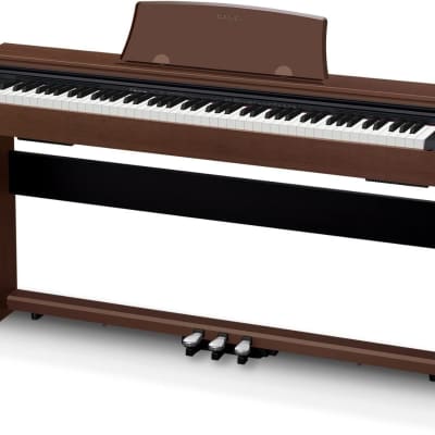 Casio PX-770 BN Privia Full Size Digital Home Piano, Brown - 88 Full Size Keys