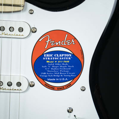 Fender Eric Clapton Stratocaster Maple Fingerboard Black 2022 (US22023462) image 17