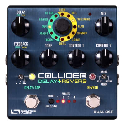 Source Audio SA263 COLLIDER DELAY+REVERB - Pedale stereo Delay & Reverb per chitarra e basso for sale
