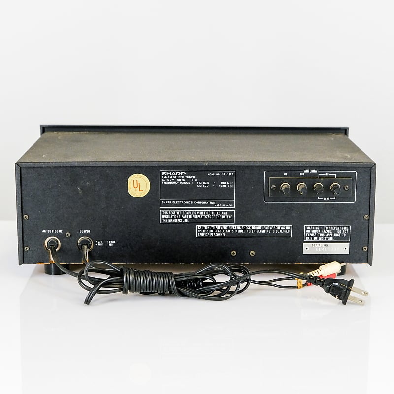Sharp ST-1122 AM/FM Stereo Tuner - Black | Reverb