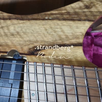 2017 Strandberg Boden J6 Black Limba Headless Guitar Multi Scale Fanned Fret image 9