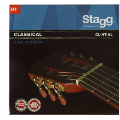 Stagg CL-HT-AL - Jeu de cordes nylon/ filée argent pour guitare classique for sale