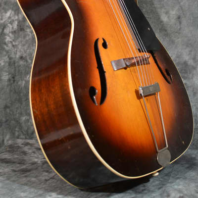 Slingerland May Bell Violin Craft Archtop Acoustic Guitar Style 82 Vintage 1936 Sunburst w Case image 7