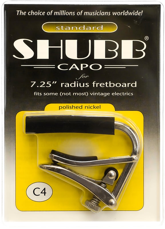 Shubb C4 7.25" Radius Electric Guitar Capo image 1