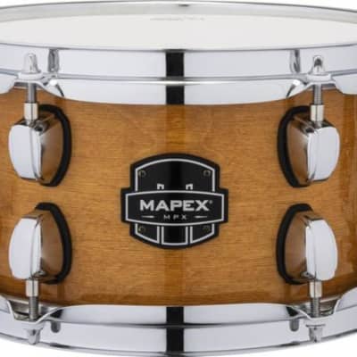 Mapex 10"X5.5" Maple/Poplar Hybrid Shell Side Snare Drum, Trans Natural image 1